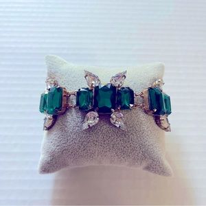 BaubleBar Emerald Jolie Glamorous Bracelet